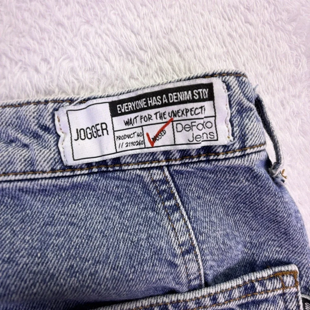 DeFacto Jeans High-Rise‎ Painter Jogger Women's 30 Blue Denim